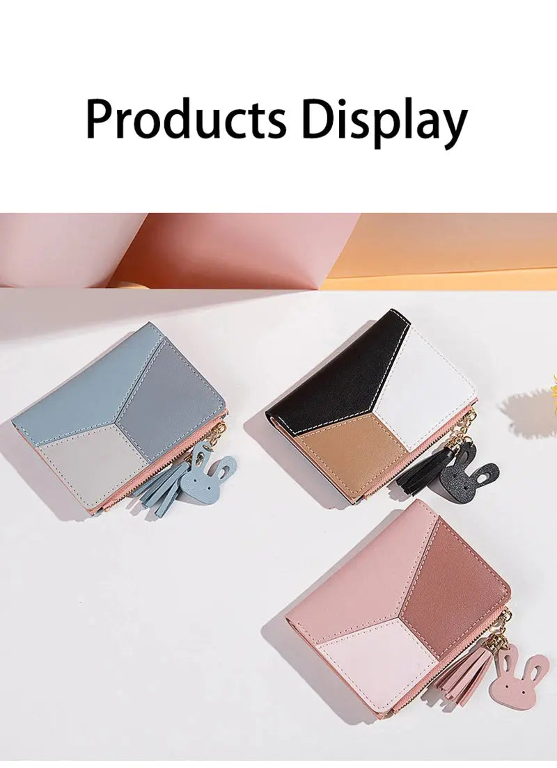 Women's Wallet PU Leather Women's Wallet Made of Leather Women Purses Card Holder Foldable Portable Lady Coin Purses - The Urban Blasts Ltd