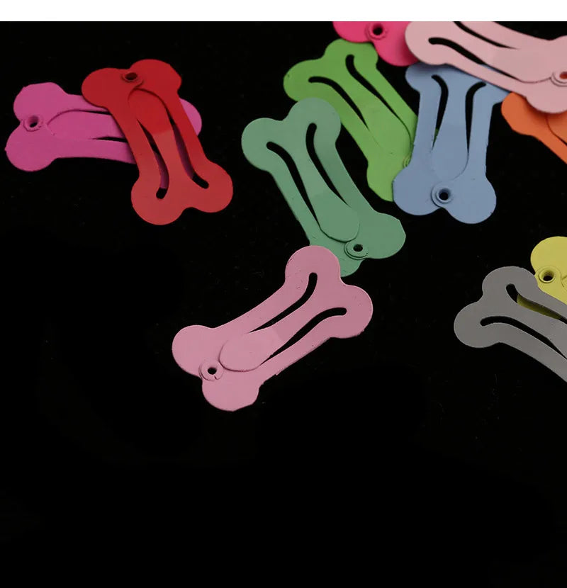 5Pcs/lot Cute Dog Hairpin Colorful Bone Shape Hairpin Pet Small Dogs Hair Clips for Chihuahua Pug Grooming Dog Accessories - The Urban Blasts Ltd