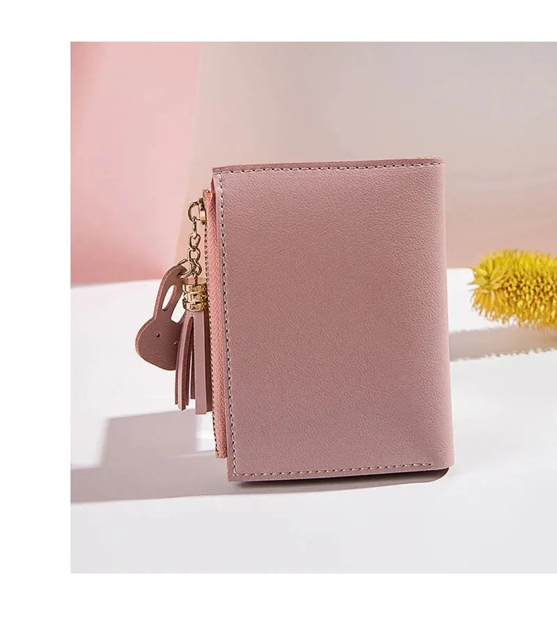 Women's Wallet PU Leather Women's Wallet Made of Leather Women Purses Card Holder Foldable Portable Lady Coin Purses - The Urban Blasts Ltd