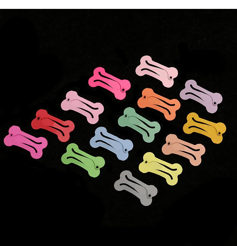 5Pcs/lot Cute Dog Hairpin Colorful Bone Shape Hairpin Pet Small Dogs Hair Clips for Chihuahua Pug Grooming Dog Accessories - The Urban Blasts Ltd