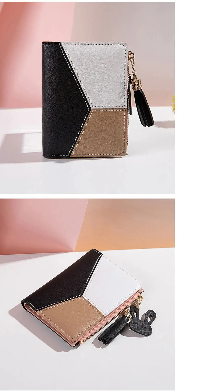Women's Wallet PU Leather Women's Wallet Made of Leather Women Purses Card Holder Foldable Portable Lady Coin Purses - The Urban Blasts Ltd