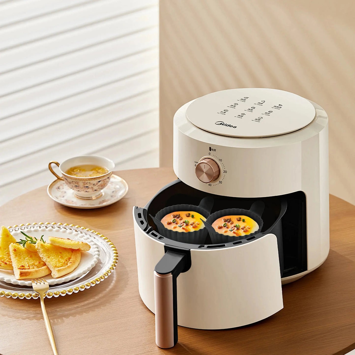 Silicone Air Fryer Egg Poacher Silicone Cupcake Baking Cups Ramekins For Air Fryer Ovens Air Fryer Silicone Basket - The Urban Blasts Ltd