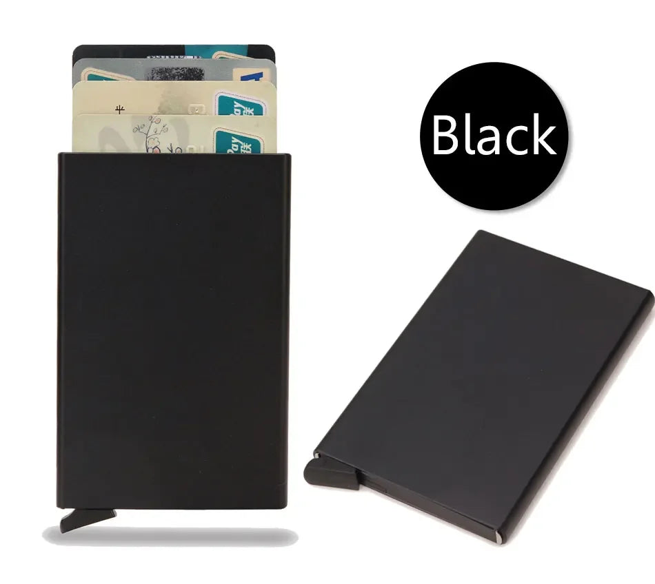 Rfid Credit Card Holder Metal Thin Slim Smart Wallet Men - The Urban Blasts Ltd