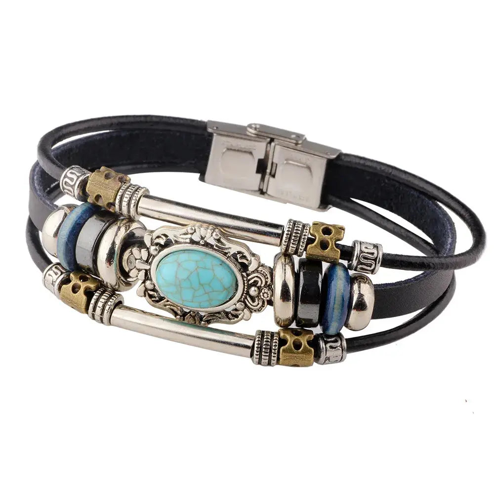 Retro Wide Leather Pirate Compass Bracelet Celtic Viking Compass Bracelet Jewellery Accessories Gifts More Styles & Sizes Inside - The Urban Blasts Ltd