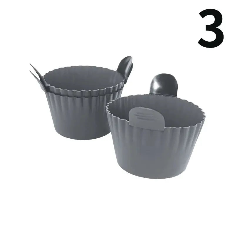 Silicone Air Fryer Egg Poacher Silicone Cupcake Baking Cups Ramekins For Air Fryer Ovens Air Fryer Silicone Basket - The Urban Blasts Ltd