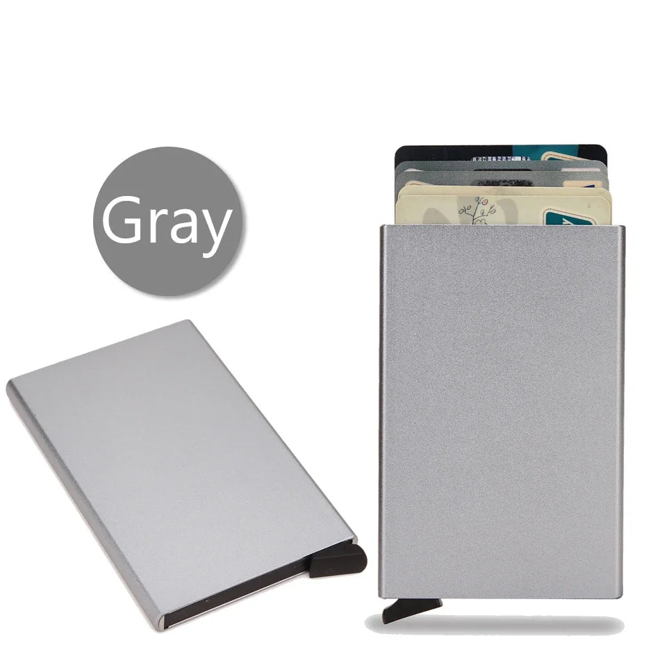 Rfid Credit Card Holder Metal Thin Slim Smart Wallet Men - The Urban Blasts Ltd