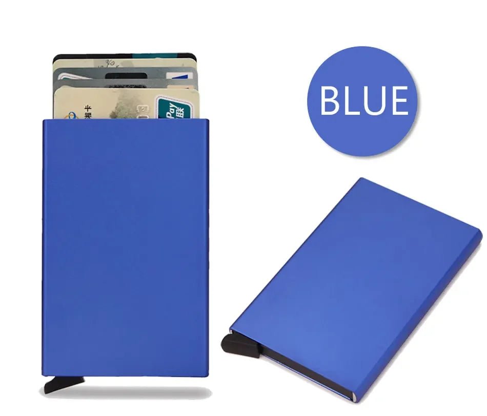 Rfid Credit Card Holder Metal Thin Slim Smart Wallet Men - The Urban Blasts Ltd
