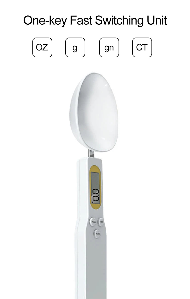 500g/0.1g Weight Measuring Spoon Portable LCD Digital Kitchen Scale Electronic Food Measuring Spoon Scale Kitchen Tool for Food - The Urban Blasts Ltd