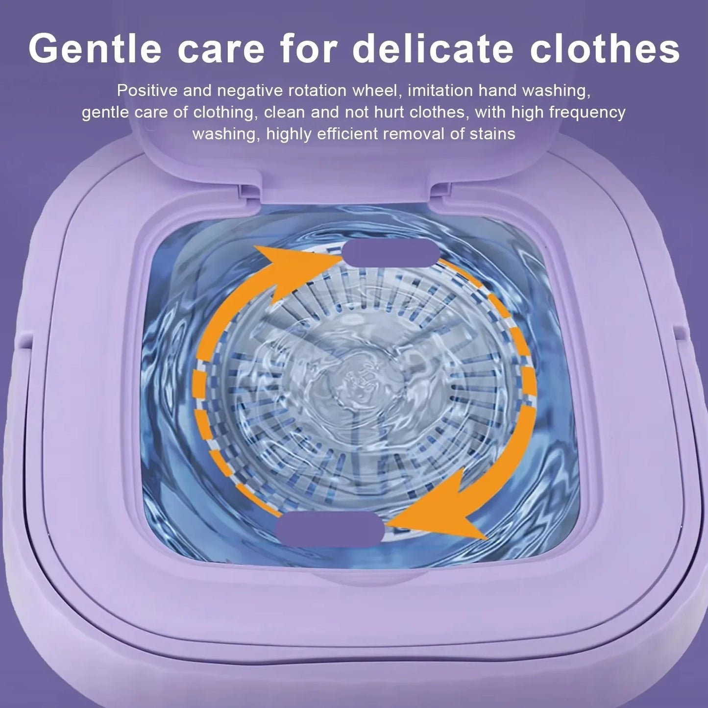 8L Portable Small Washing Machine Foldable with Spin Dryer For Socks Underwear Panties Mini Washer Household Laundry - The Urban Blasts Ltd