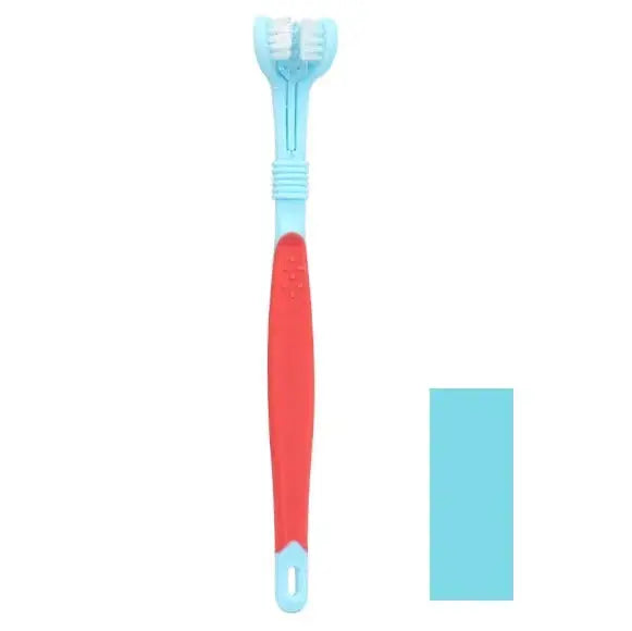 3-Sided Pet Toothbrush Dog Plastic Toothbrush Removing Bad Breath Tartar Cleaning Mouth Pet Dental Care Cat Cleaning Mouth - The Urban Blasts Ltd