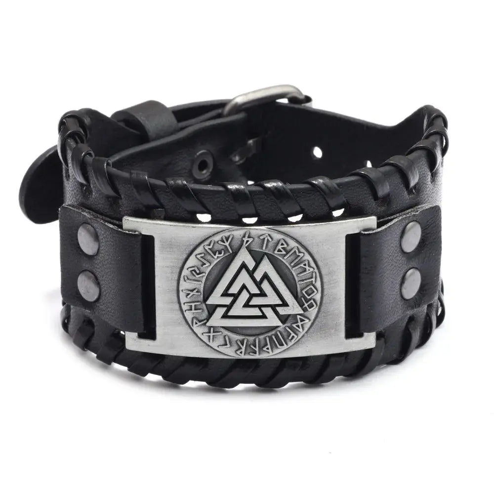 Retro Wide Leather Pirate Compass Bracelet Celtic Viking Compass Bracelet Jewellery Accessories Gifts More Styles & Sizes Inside - The Urban Blasts Ltd