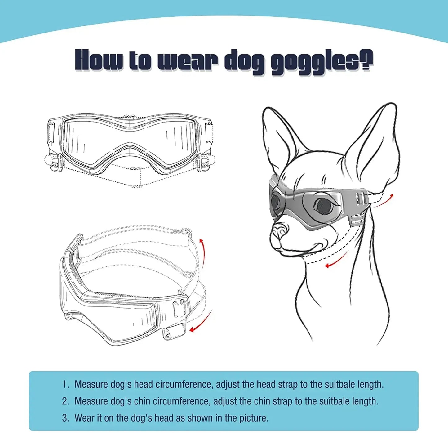 Pet Accessories Dog Outdoor UV Protection Sunglasses Cat Dog Goggles for Small Medium Breed Puppy Glasses Adjustable Straps - The Urban Blasts Ltd