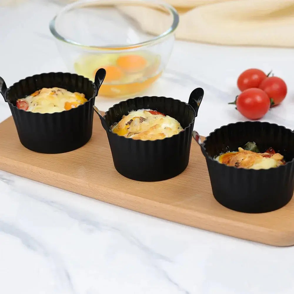 Silicone Air Fryer Egg Poacher Silicone Cupcake Baking Cups Ramekins For Air Fryer Ovens Air Fryer Silicone Basket - The Urban Blasts Ltd