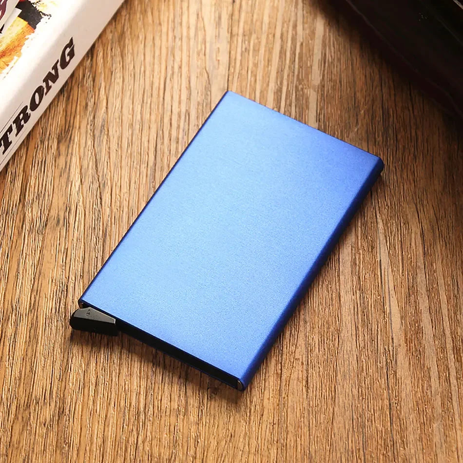 Rfid Credit Card Holder Metal Thin Slim Smart Wallet Men - The Urban Blasts Ltd