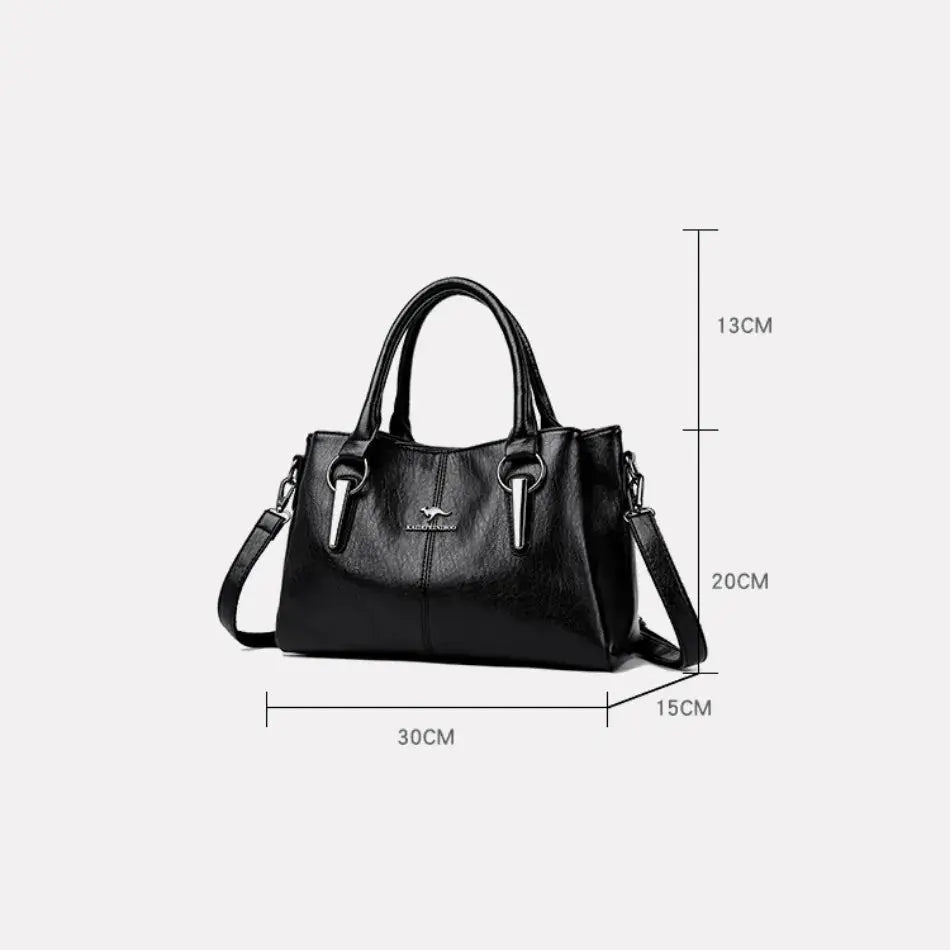Genuine 3Layers High Quality Soft Leather Ladies Shoulder Crossbody Bags for Women Luxury Handbags - The Urban Blasts Ltd