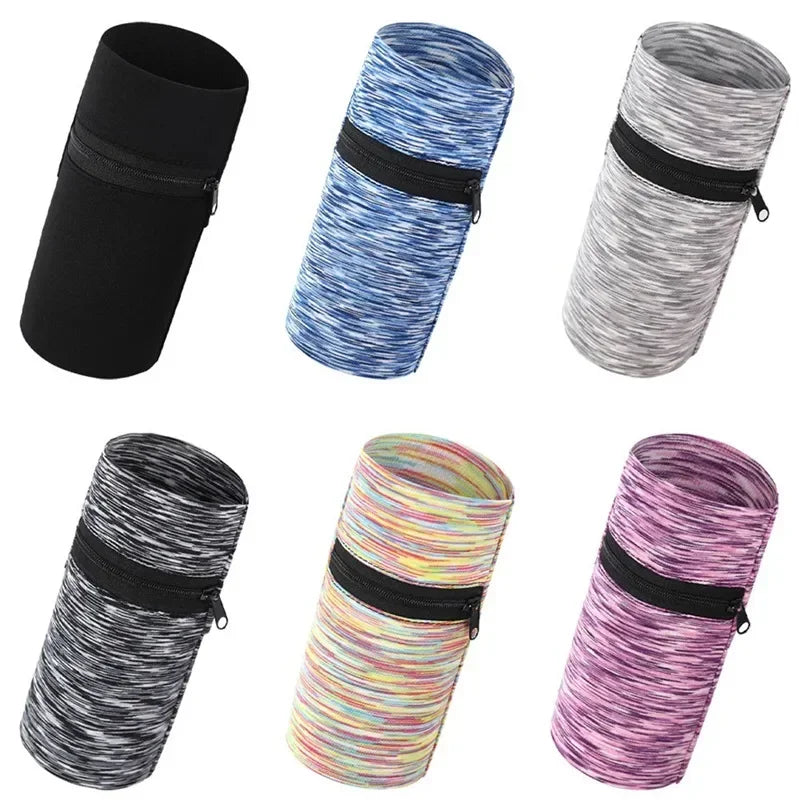 Mini Unisex Cotton Wrist Wallet Pouch with Zipper for Fitness Sports Running Gym Cycling - Secure Coin Purse Band - The Urban Blasts Ltd