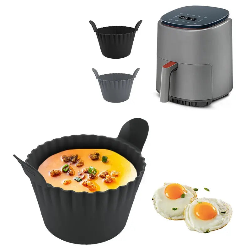 Silicone Air Fryer Egg Poacher Silicone Cupcake Baking Cups Ramekins For Air Fryer Ovens Air Fryer Silicone Basket - The Urban Blasts Ltd