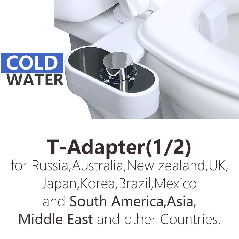 Bidet Hot/ Cold/ Warm Water Bidet for Toilet Seat Attachment Sprayer Shattaf Japanese Cover Dual Nozzle - The Urban Blasts Ltd