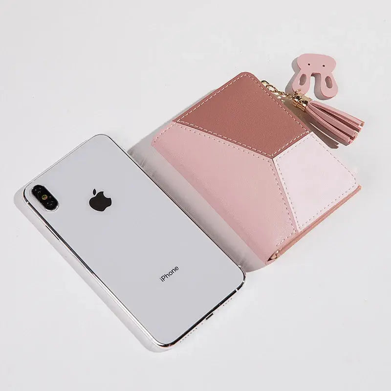 Women's Wallet PU Leather Women's Wallet Made of Leather Women Purses Card Holder Foldable Portable Lady Coin Purses - The Urban Blasts Ltd