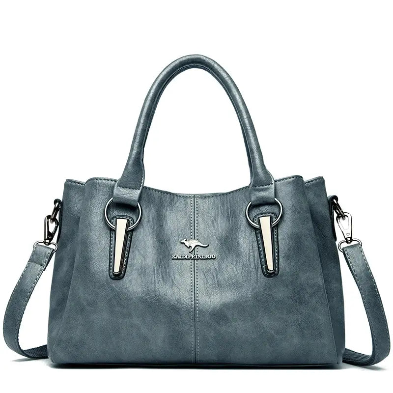 Genuine 3Layers High Quality Soft Leather Ladies Shoulder Crossbody Bags for Women Luxury Handbags - The Urban Blasts Ltd