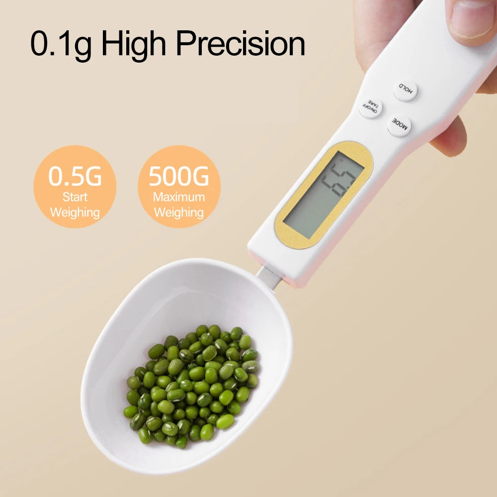 500g/0.1g Weight Measuring Spoon Portable LCD Digital Kitchen Scale Electronic Food Measuring Spoon Scale Kitchen Tool for Food - The Urban Blasts Ltd