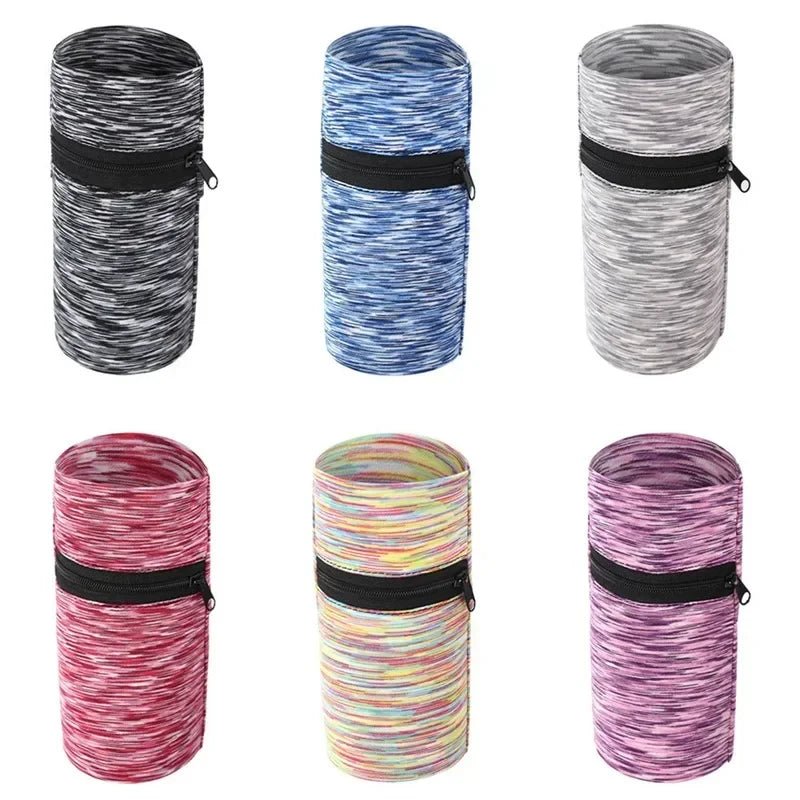 Mini Unisex Cotton Wrist Wallet Pouch with Zipper for Fitness Sports Running Gym Cycling - Secure Coin Purse Band - The Urban Blasts Ltd