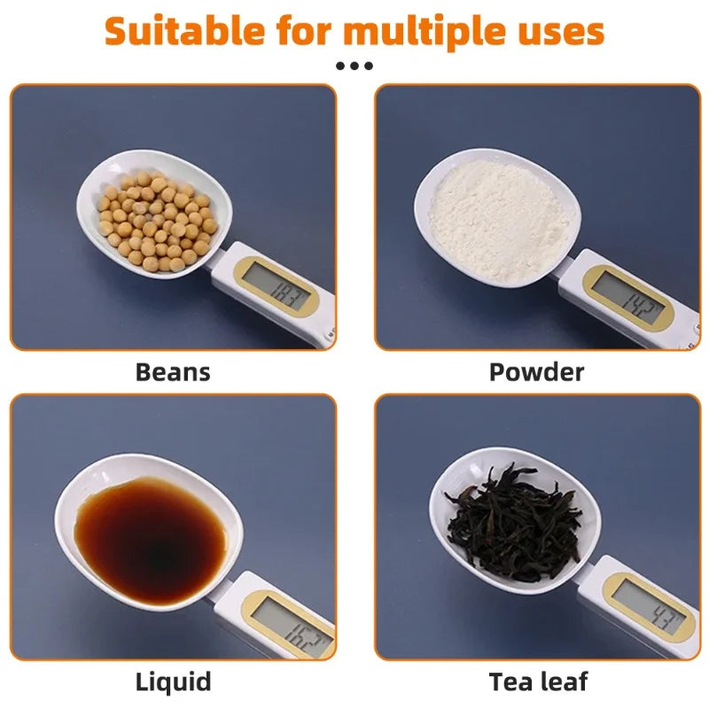 500g/0.1g Weight Measuring Spoon Portable LCD Digital Kitchen Scale Electronic Food Measuring Spoon Scale Kitchen Tool for Food - The Urban Blasts Ltd