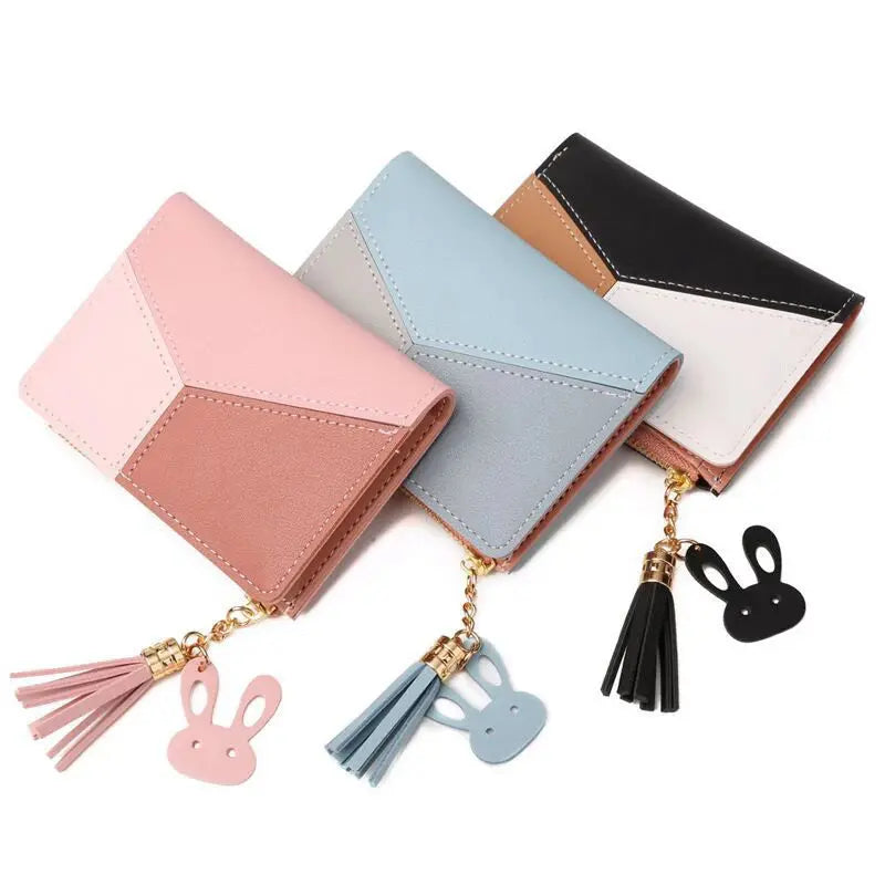 Women's Wallet PU Leather Women's Wallet Made of Leather Women Purses Card Holder Foldable Portable Lady Coin Purses - The Urban Blasts Ltd