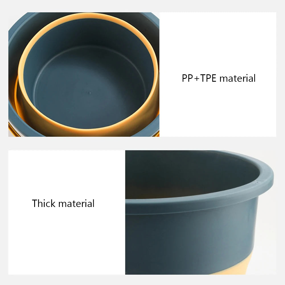 5/10L Folding Portable Bucket with Cover Car Wash Fishing Bathroom Tool Silicone Bucket Outdoor Camping Household Supplies - The Urban Blasts Ltd