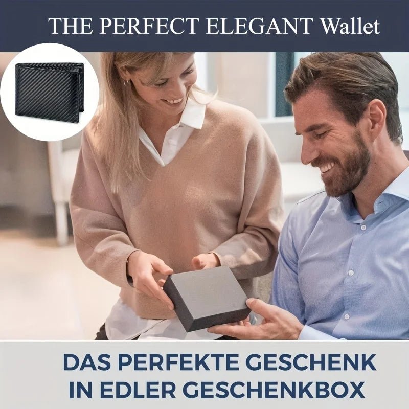 2025 New Men's Wallet with Coin Pocket RFID Protection Carbon Fiber Wallet for Men - The Urban Blasts Ltd