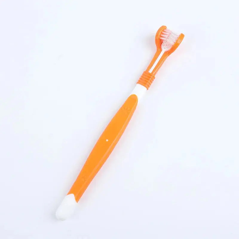 3-Sided Pet Toothbrush Dog Plastic Toothbrush Removing Bad Breath Tartar Cleaning Mouth Pet Dental Care Cat Cleaning Mouth - The Urban Blasts Ltd