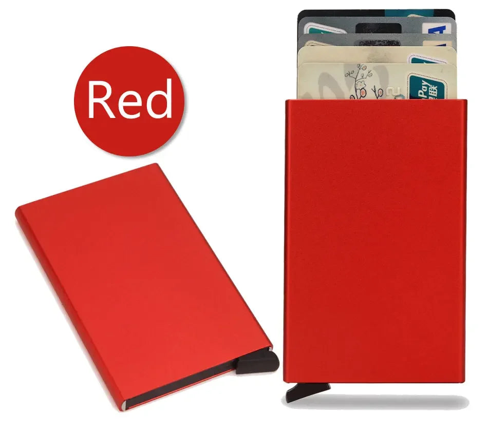 Rfid Credit Card Holder Metal Thin Slim Smart Wallet Men - The Urban Blasts Ltd