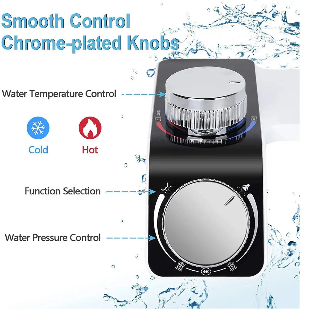 Bidet Toilet Seat Attachment Non-Electric Self-Cleaning Dual Nozzles Wash Hot /Cold Mixer Water Lady Bathroom Accessories Sprayer - The Urban Blasts Ltd
