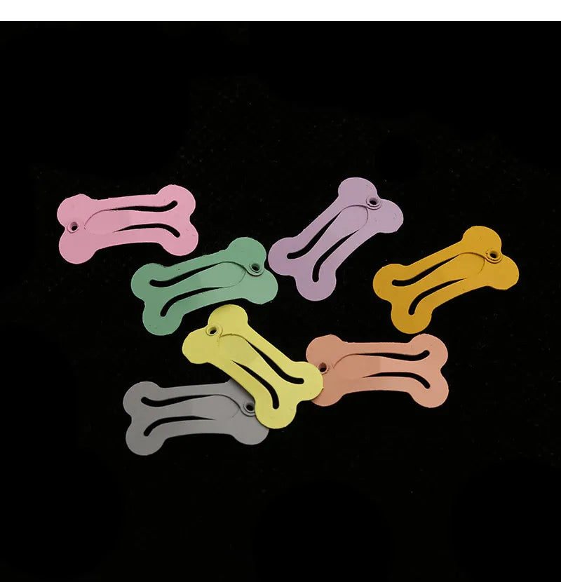 5Pcs/lot Cute Dog Hairpin Colorful Bone Shape Hairpin Pet Small Dogs Hair Clips for Chihuahua Pug Grooming Dog Accessories - The Urban Blasts Ltd