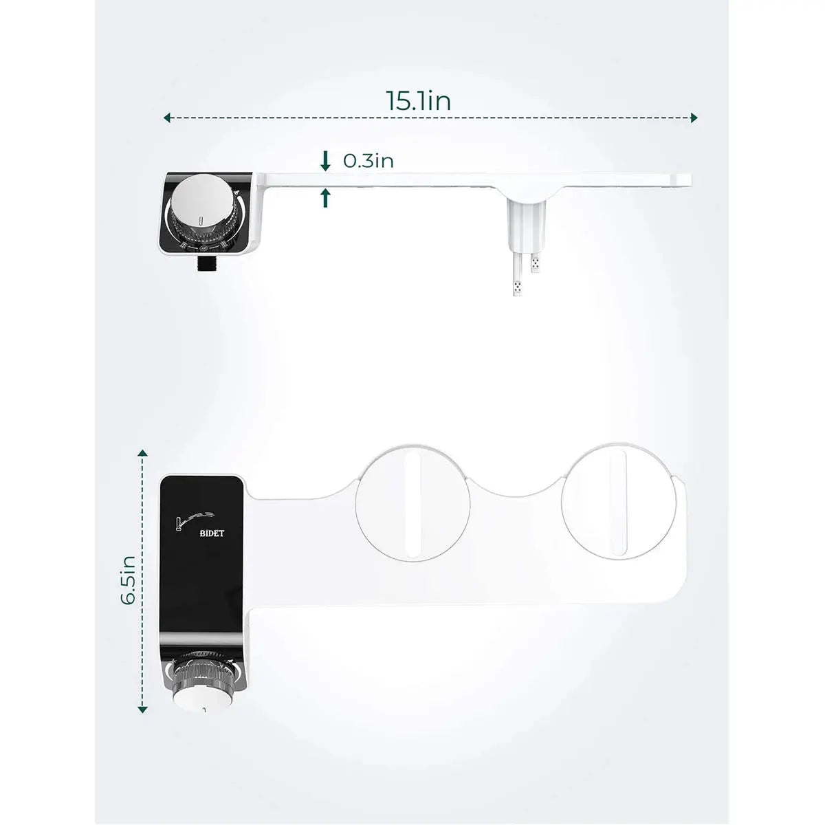 Bidet Toilet Seat Attachment Non-Electric Self-Cleaning Dual Nozzles Wash Hot /Cold Mixer Water Lady Bathroom Accessories Sprayer - The Urban Blasts Ltd