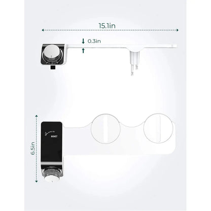 Bidet Toilet Seat Attachment Non-Electric Self-Cleaning Dual Nozzles Wash Hot /Cold Mixer Water Lady Bathroom Accessories Sprayer - The Urban Blasts Ltd
