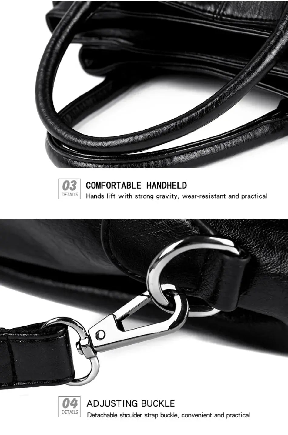 Genuine 3Layers High Quality Soft Leather Ladies Shoulder Crossbody Bags for Women  Luxury Handbags - The Urban Blasts Ltd