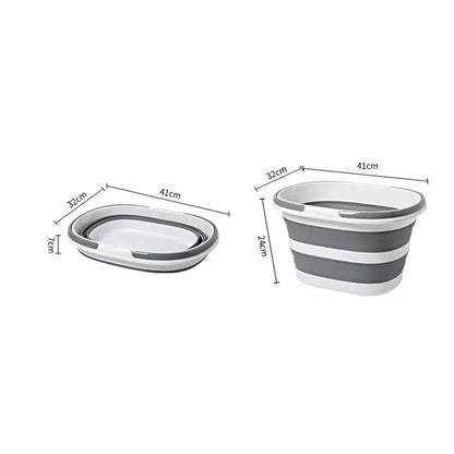 Portable Folding Basin  car wash bucket household 16L Clean Bucket Bathroom Storage Basket For Washing Fishing Camping Basin - The Urban Blasts Ltd