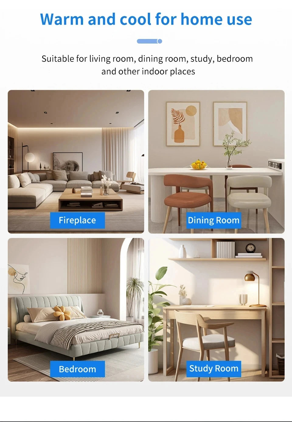 2 In 1 Energy Saving Remote Control Ceiling Fan Lamp Infinitely Dimmable E27 Base Bottom Noise Mute LED Decorative Light 85-265V - The Urban Blasts Ltd