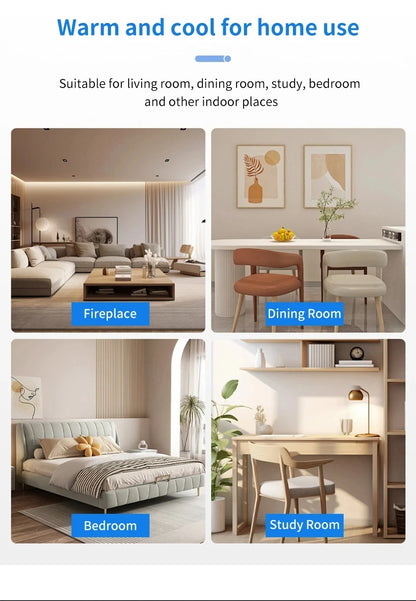 2 In 1 Energy Saving Remote Control Ceiling Fan Lamp Infinitely Dimmable E27 Base Bottom Noise Mute LED Decorative Light 85-265V - The Urban Blasts Ltd