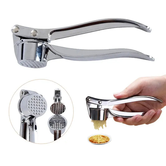 Garlic Press Crusher Mincer Kitchen Stainless Steel Garlic Smasher Squeezer Manual Press Grinding Tool Kitchen Accessories - The Urban Blasts Ltd