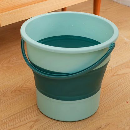 5/10L Folding Portable Bucket with Cover Car Wash Fishing Bathroom Tool Silicone Bucket Outdoor Camping Household Supplies - The Urban Blasts Ltd