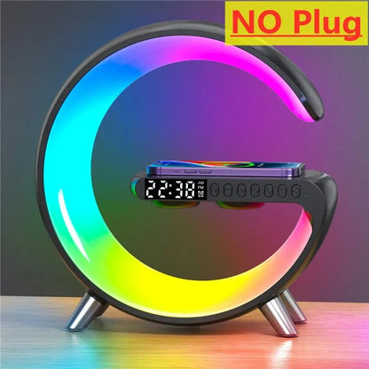 Aurora Station: Cargador inalámbrico con luces RGB y sistema de alarma