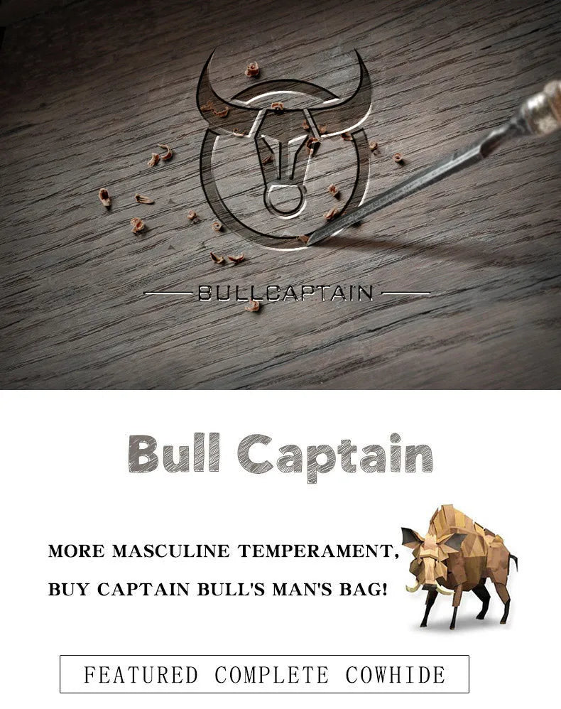 BULLCAPTAIN Genuine Leather Men's Key Card Bag High-quality Multi-function Wallet - The Urban Blasts Ltd