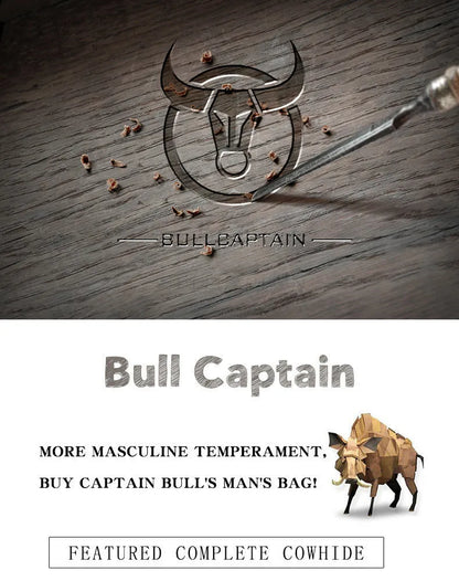 BULLCAPTAIN Genuine Leather Men's Key Card Bag High-quality Multi-function Wallet - The Urban Blasts Ltd