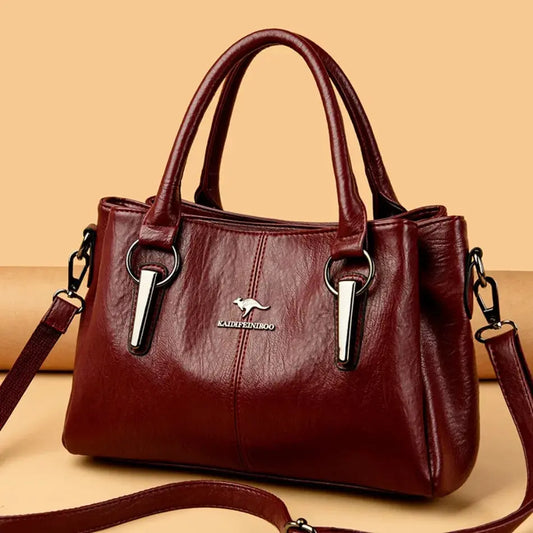 Genuine 3Layers High Quality Soft Leather Ladies Shoulder Crossbody Bags for Women  Luxury Handbags - The Urban Blasts Ltd
