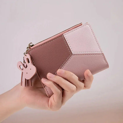 Women's Wallet PU Leather Women's Wallet Made of Leather Women Purses Card Holder Foldable Portable Lady Coin Purses - The Urban Blasts Ltd