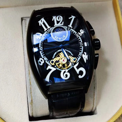 Luxury Mens Automatic Mechanical Watches Tourbillon Skeleton Wrist Clock Male Luminous Man Wrist watch Great  for Valentine's Day