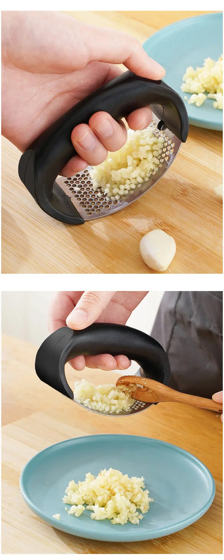 Stainless Steel Garlic Press Crusher Manual Garlic Mincer Chopping Garlic Tool Fruit Vegetable Tools Kitchen Accessories Gadget - The Urban Blasts Ltd