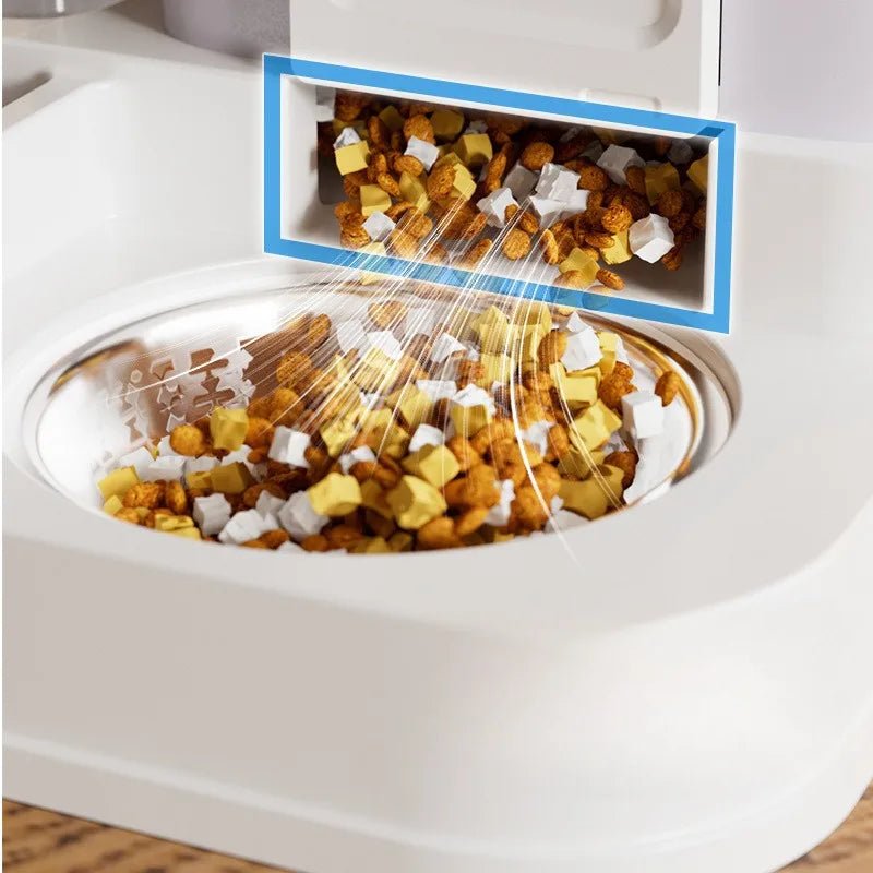 Cat Bowl Automatic Feeder Small Cats Food Bowls Large Capacity Water Dispenser To Prevent Tipping Over Pet Bowls Dog Double Bowl - The Urban Blasts Ltd